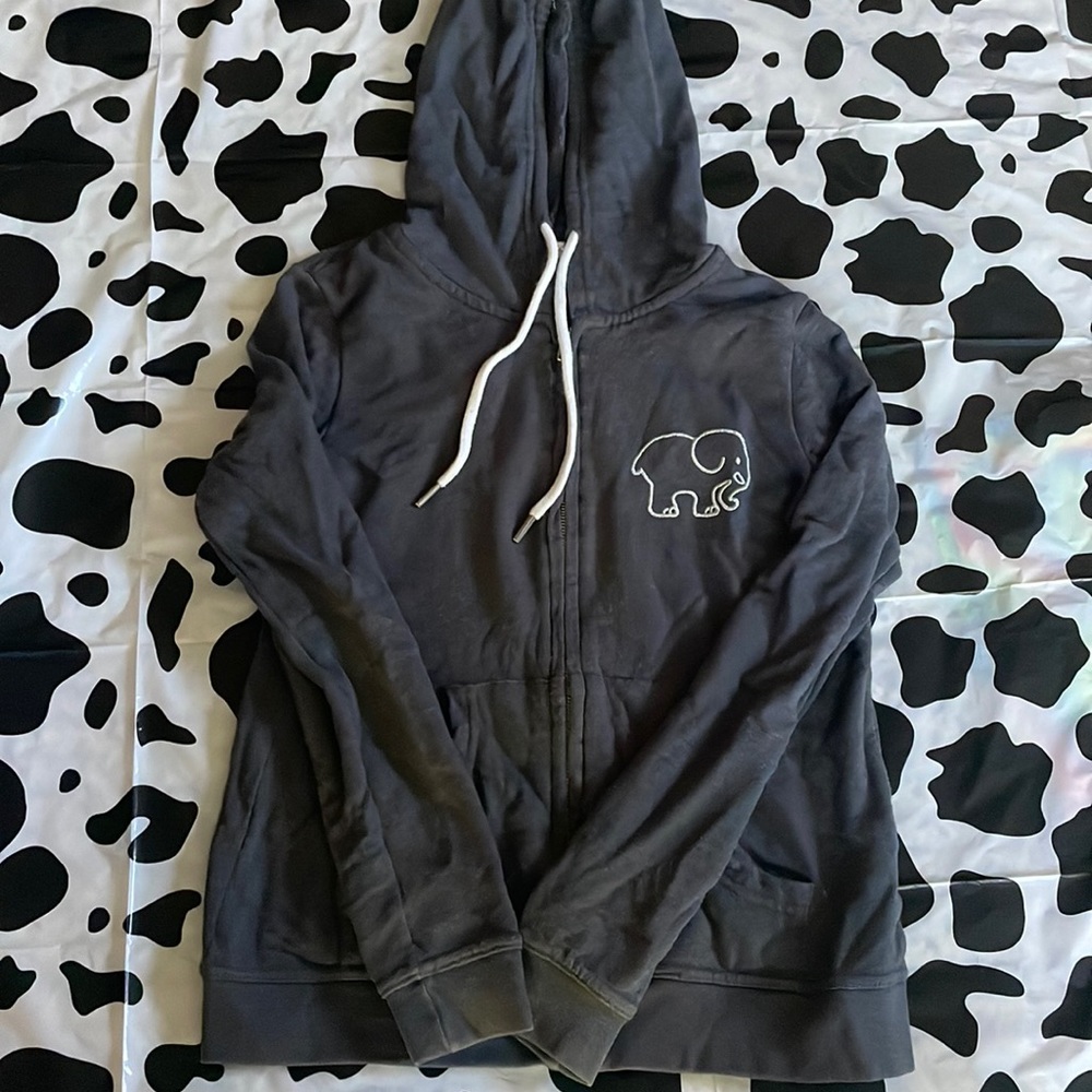 Ivory Ella Zip Up Hoodie